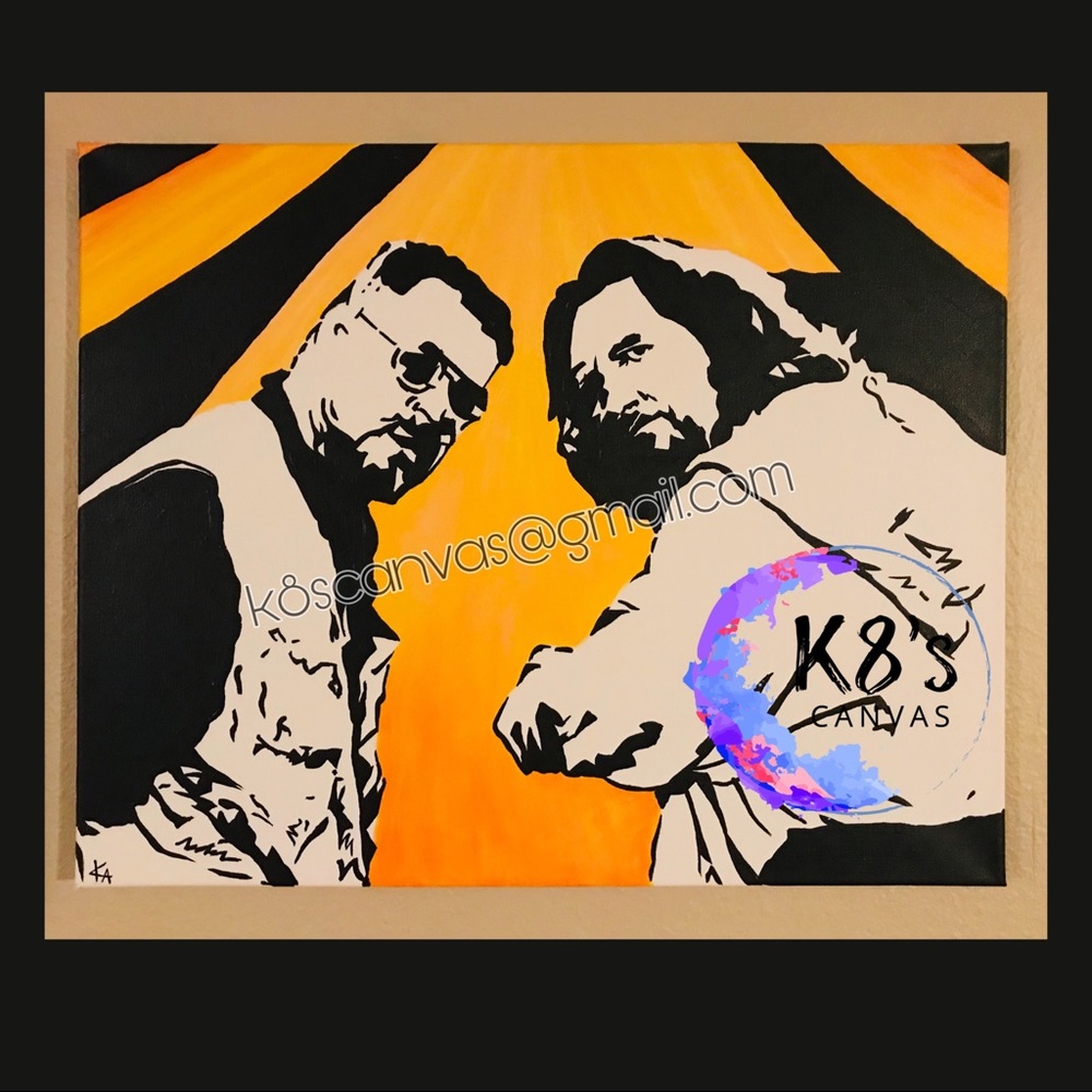 16x20 Big Lebowski canvas painting